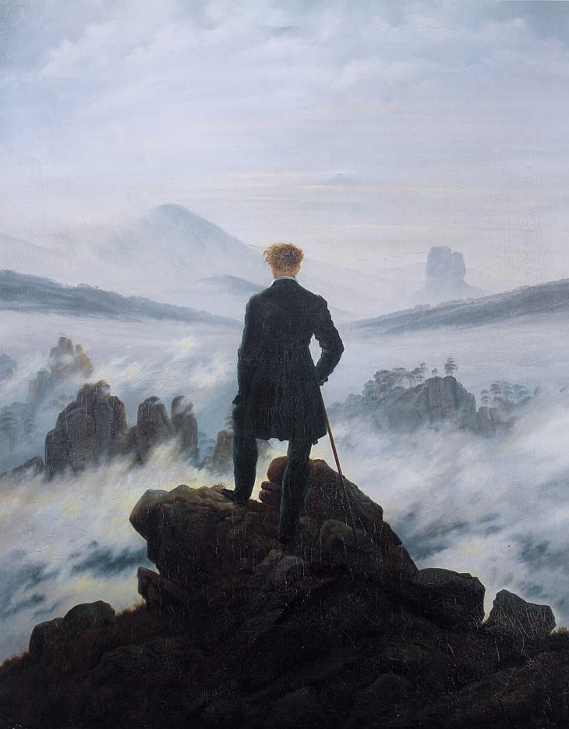 Wanderer above the Sea of Fog by Caspar David Friedrich, circa 1818
